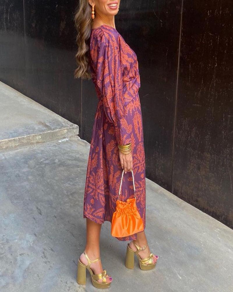 A-Line Maxi Dress for Women | Violet Color | Wedding Guest Attire