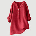 Lightweight Linen Blouse for Women | Casual Summer Top | Ideal for Everyday Wear and Outings