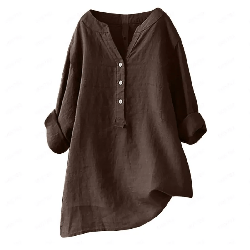 Lightweight Linen Blouse for Women | Casual Summer Top | Ideal for Everyday Wear and Outings