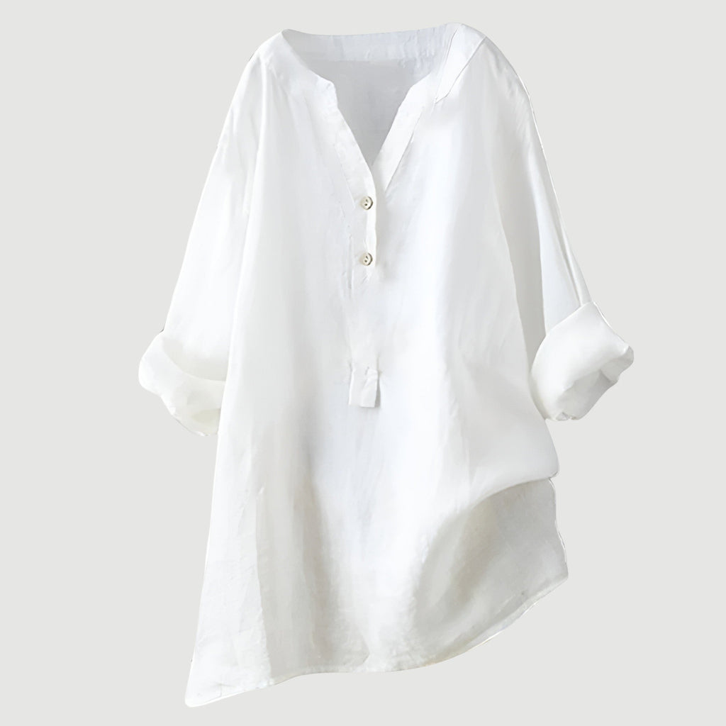 Lightweight Linen Blouse for Women | Casual Summer Top | Ideal for Everyday Wear and Outings
