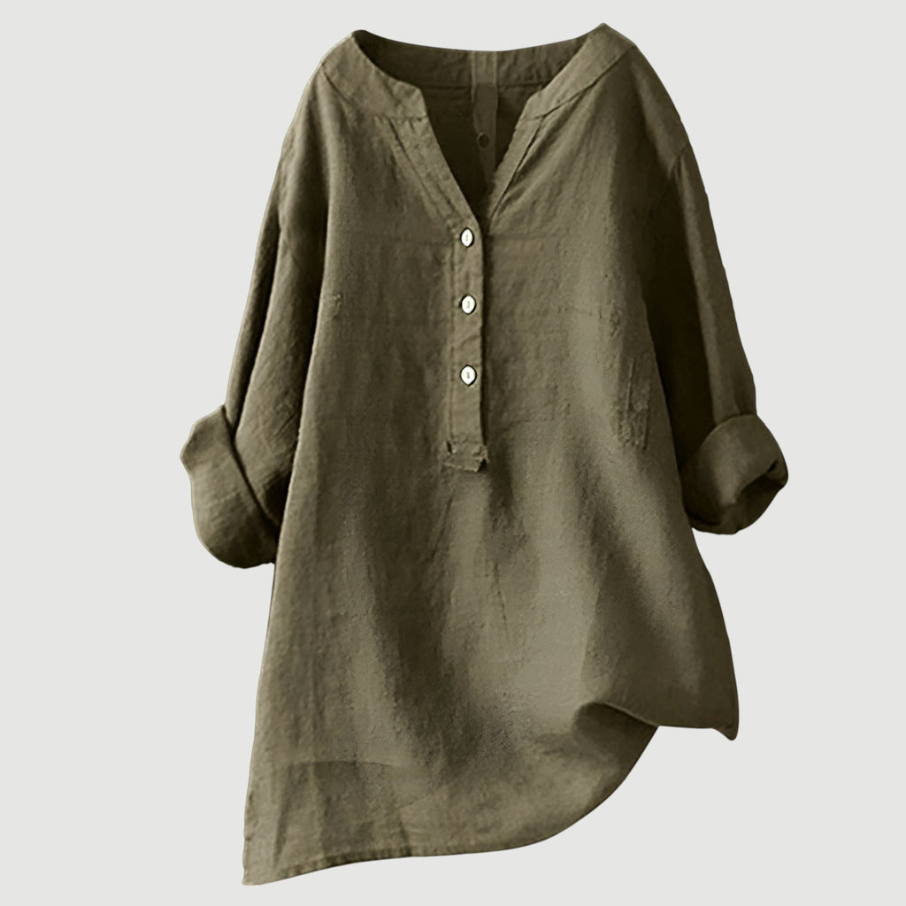 Lightweight Linen Blouse for Women | Casual Summer Top | Ideal for Everyday Wear and Outings