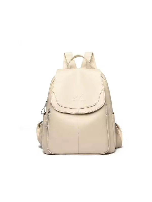 Anti-Theft PU Leather Backpack with RFID Protection for Travel - Stylish Unisex Everyday Bag