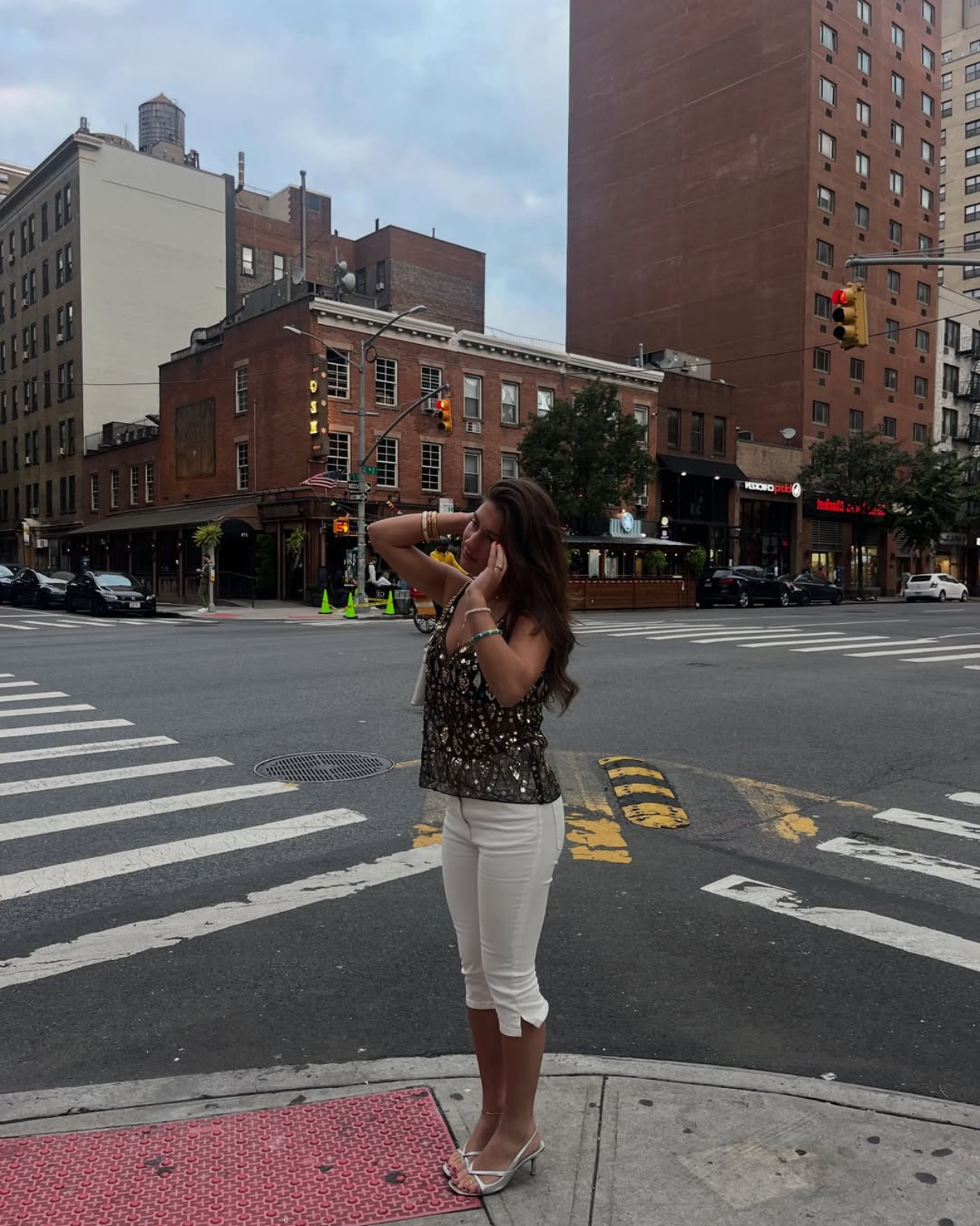 Black & Gold Beaded Sequin Floral Top – Elegant Evening Wear