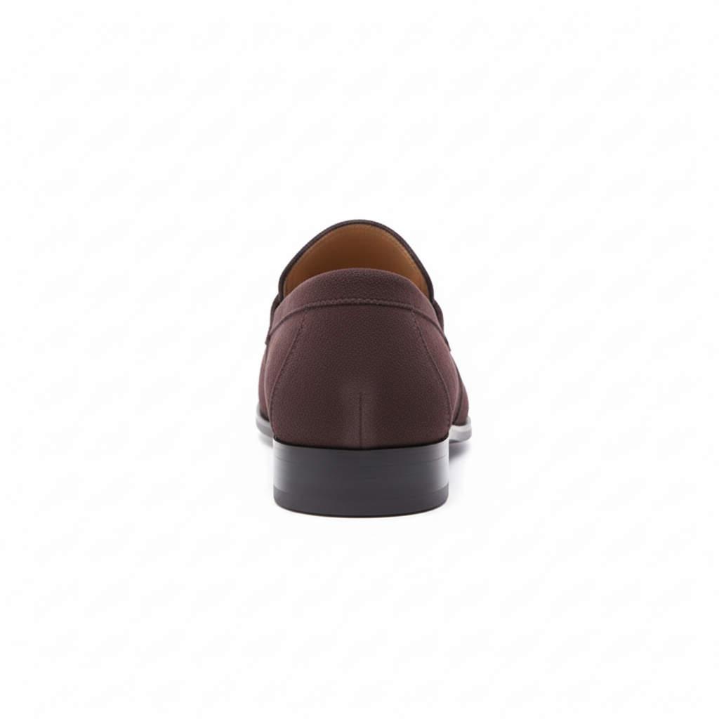 Brown Suede Penny Loafers for Men - Classic Slip-On Design for Casual and Formal Occasions