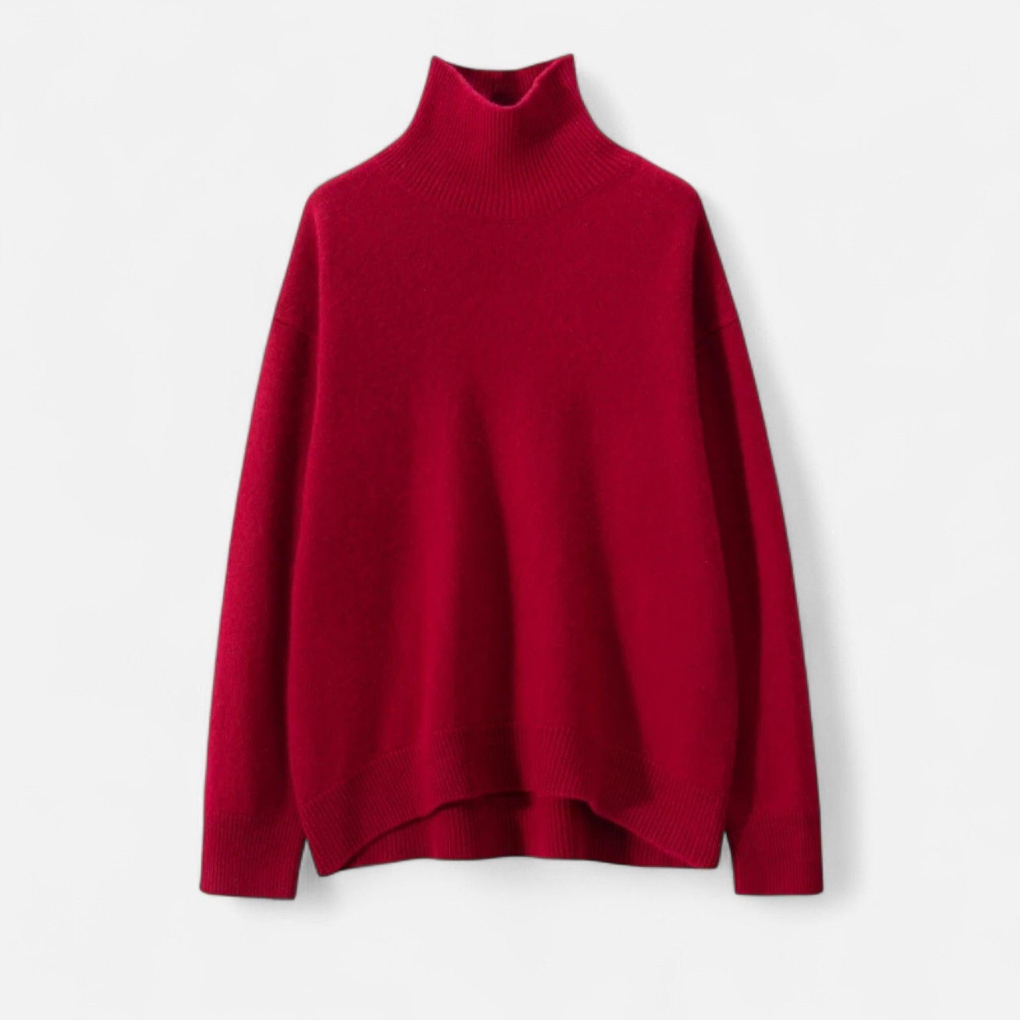 Cashmere Turtleneck Sweater for Women | Soft Warm Knit | Casual Layering Essential