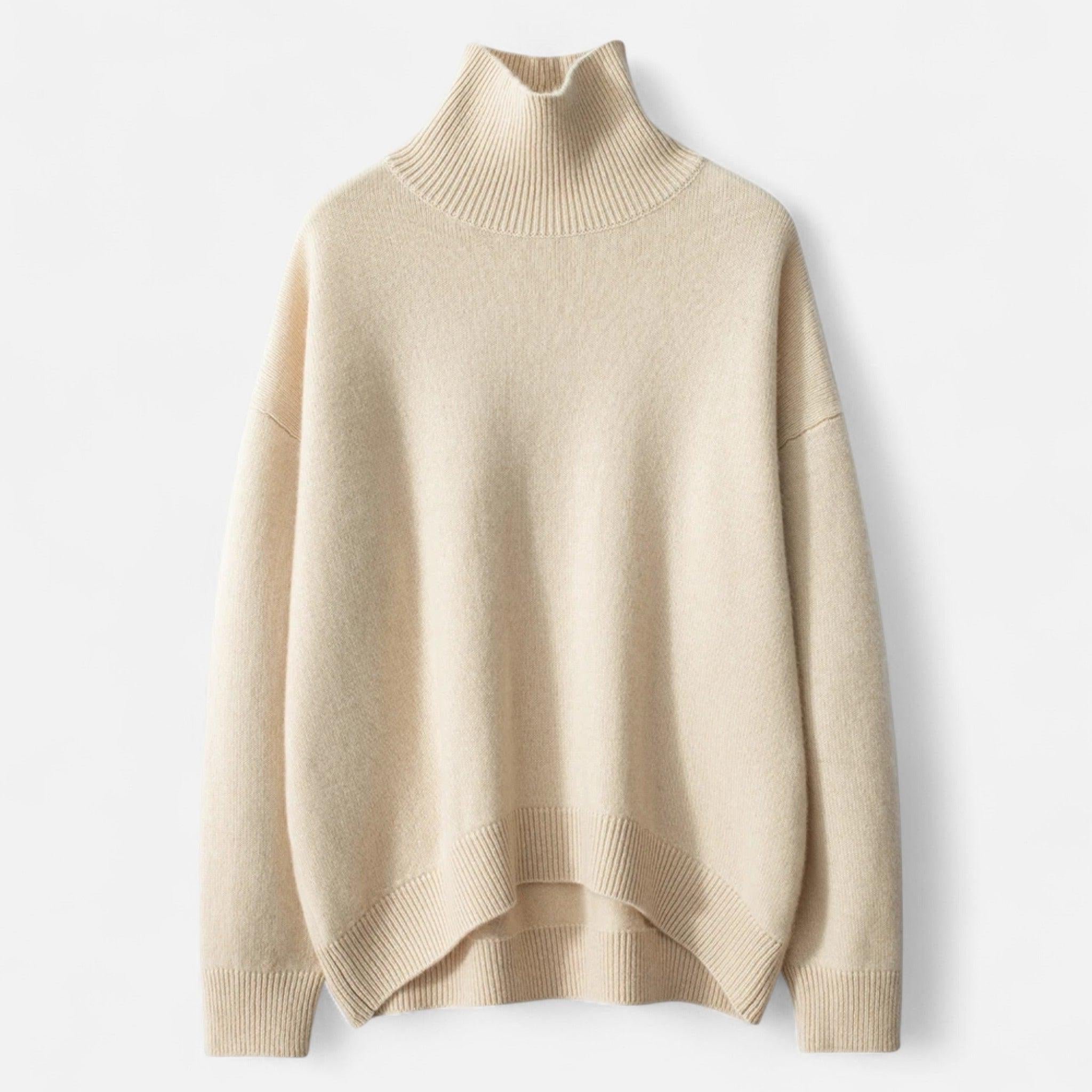 Cashmere Turtleneck Sweater for Women | Soft Warm Knit | Casual Layering Essential