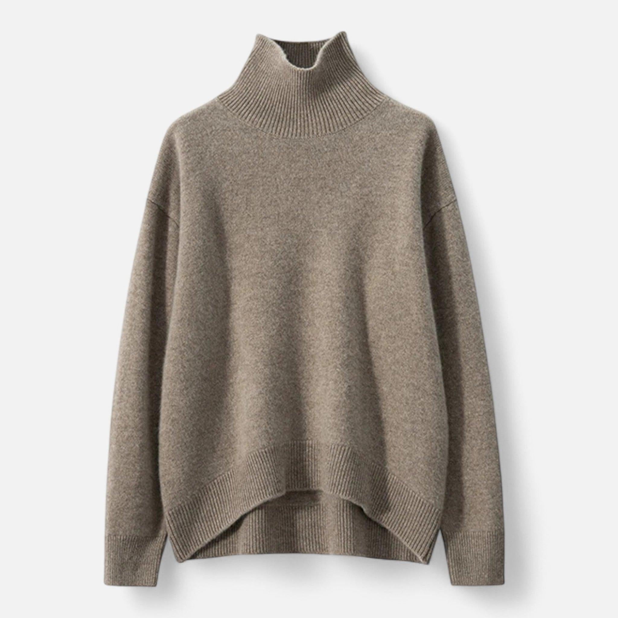 Cashmere Turtleneck Sweater for Women | Soft Warm Knit | Casual Layering Essential