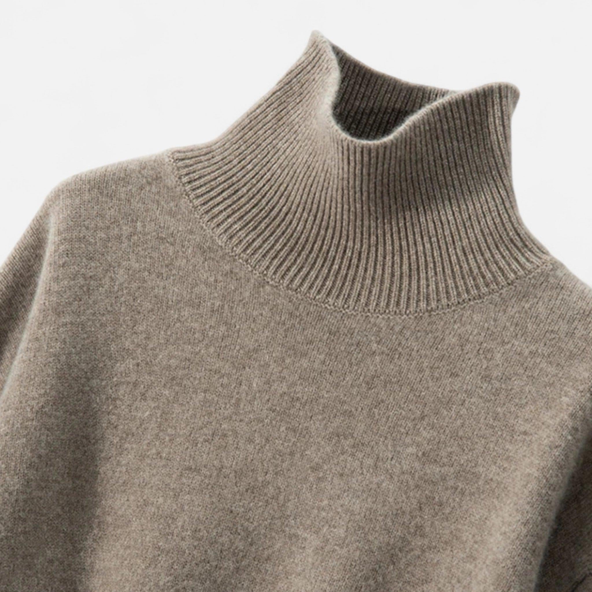 Cashmere Turtleneck Sweater for Women | Soft Warm Knit | Casual Layering Essential