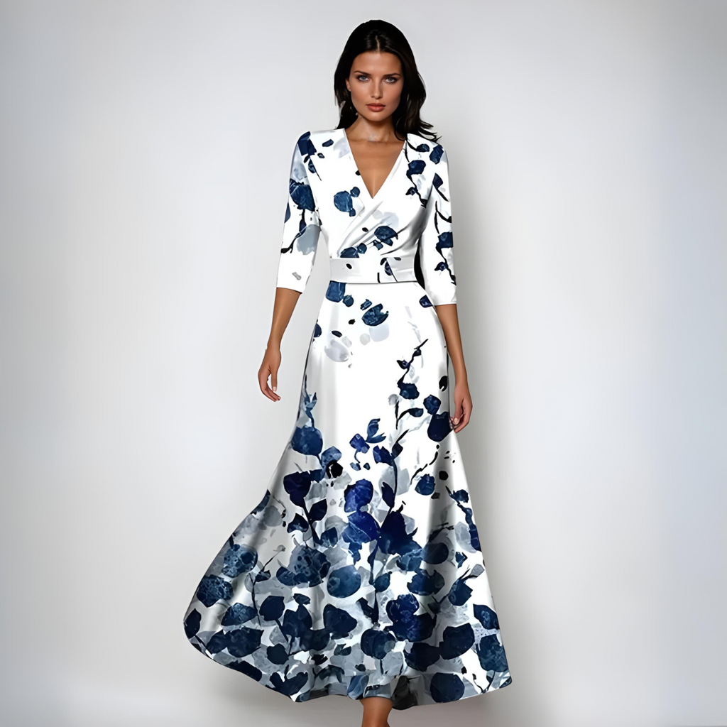 Elegant Floral Women's Dress | Lightweight Fabric | Perfect for Casual Events