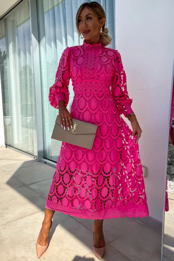 Lace Evening Dress for Women | Elegant Formal Wear | Ideal for Weddings and Special Events