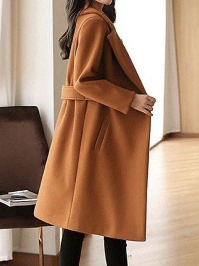 Long Formal Trench Coat for Women | Elegant Design | Ideal for Special Occasions and Events