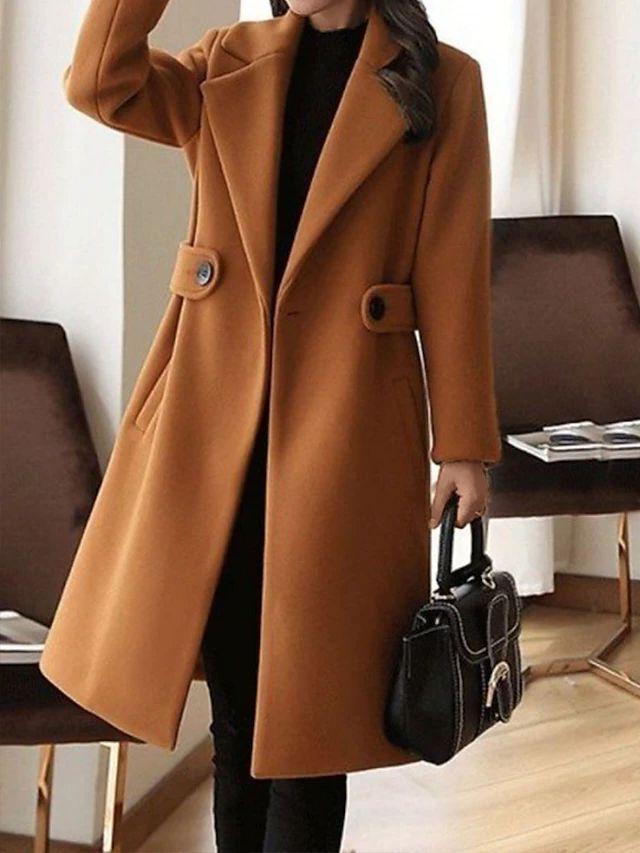 Long Formal Trench Coat for Women | Elegant Design | Ideal for Special Occasions and Events