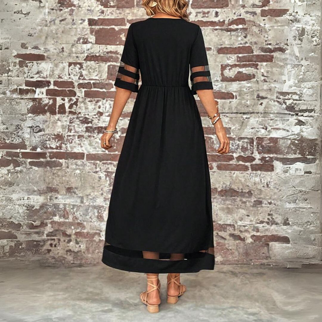 Maxi Dress in Soft Fabric | Flowy Design with Adjustable Straps | Ideal for Formal Events and Casual Outings