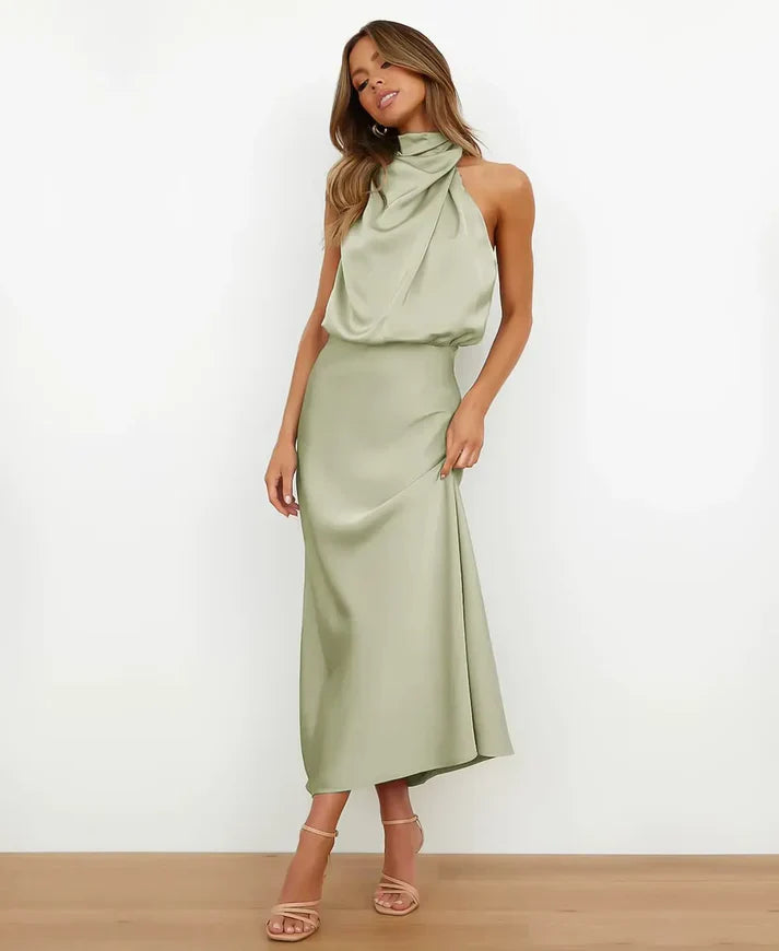 Midi Dress in Soft Fabric | Elegant Design for Formal Events and Everyday Wear