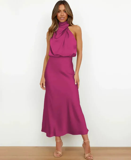 Midi Dress in Soft Fabric | Elegant Design for Formal Events and Everyday Wear