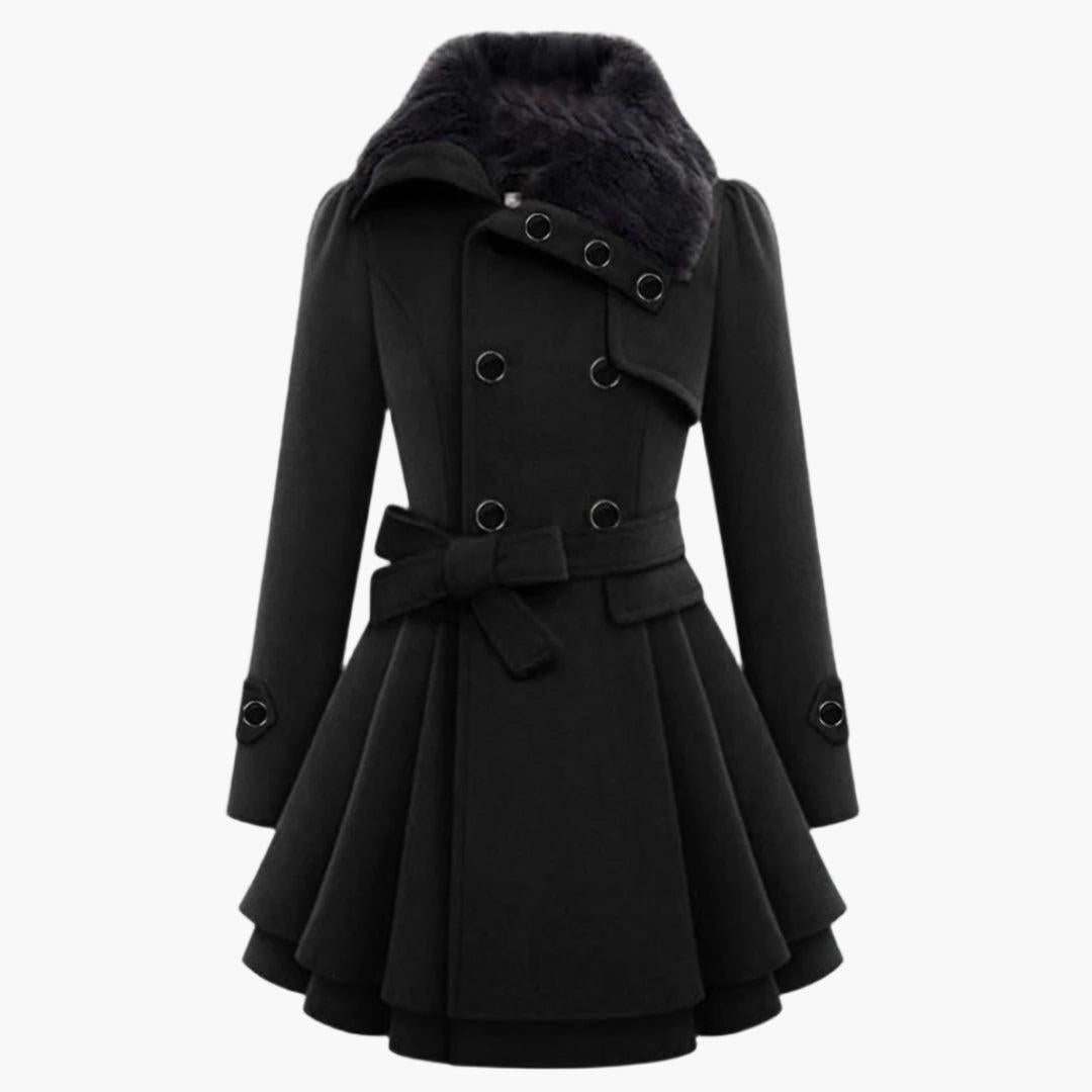 Waist Tie Short Dress Coat for Women - Lightweight Fabric, Elegant Design for Casual or Formal Wear