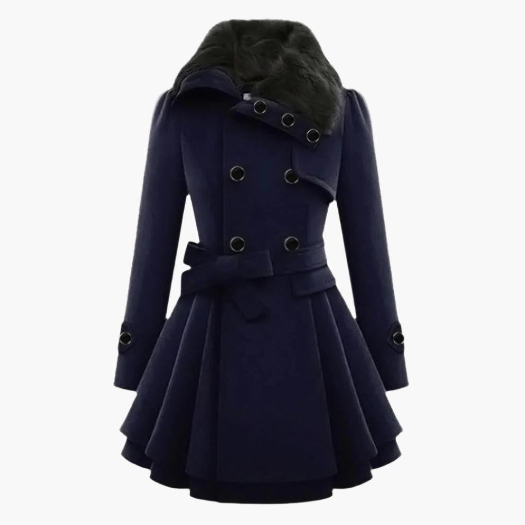 Waist Tie Short Dress Coat for Women - Lightweight Fabric, Elegant Design for Casual or Formal Wear