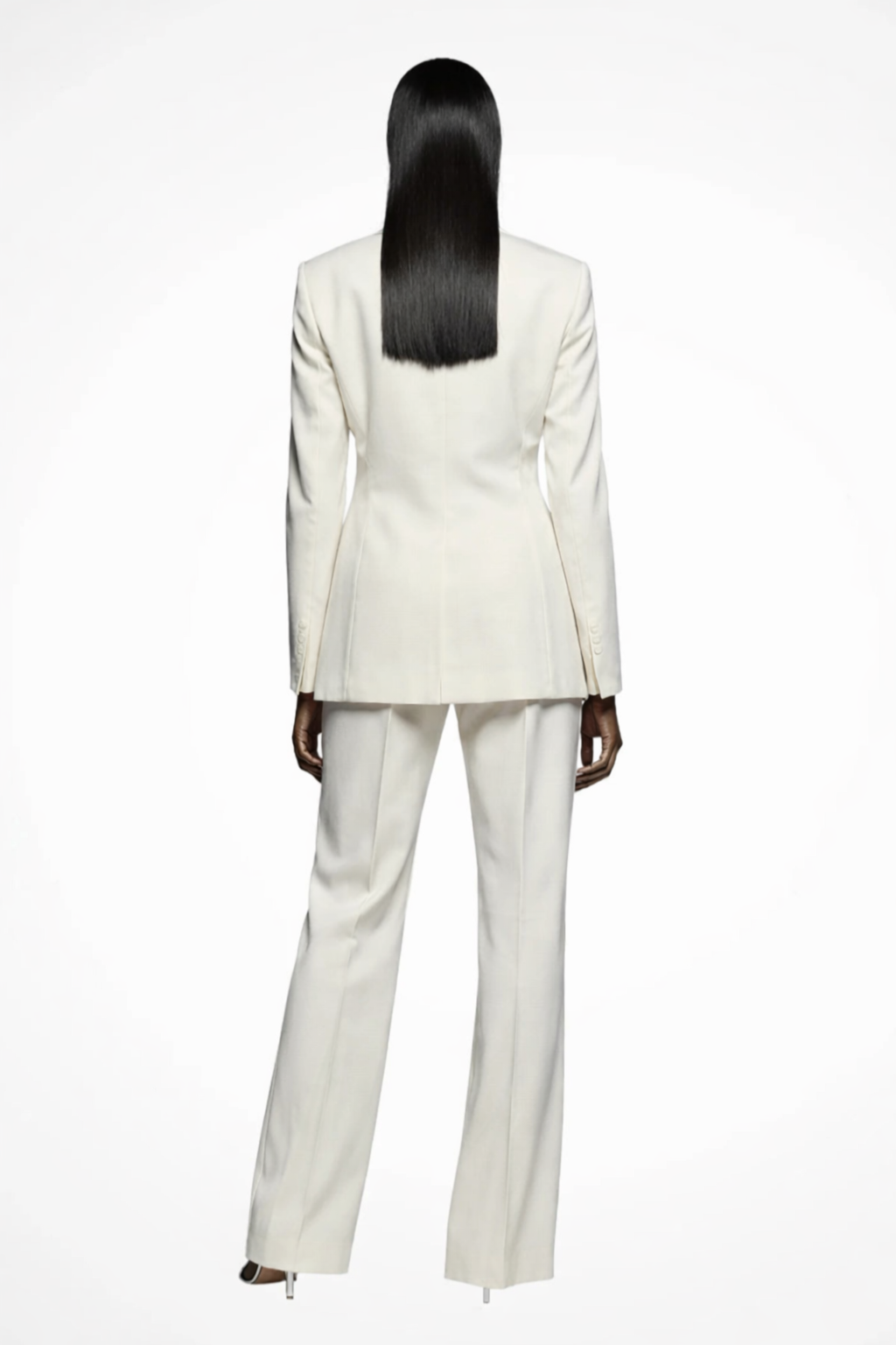 Elegant Women's Blazer and Wide Leg Trousers Set - Chic Office Attire