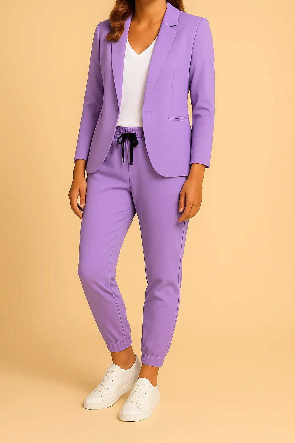 Women's Tailored Suit in Soft Fabric | Elegant Design for Professional and Formal Occasions