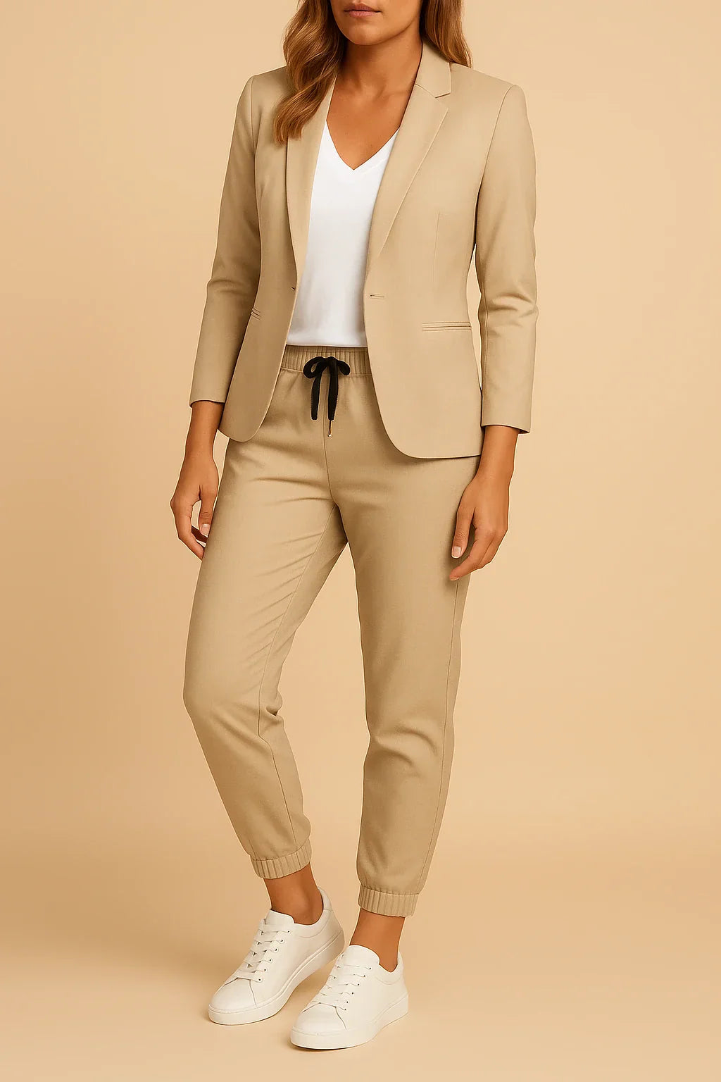 Women's Tailored Suit in Soft Fabric | Elegant Design for Professional and Formal Occasions