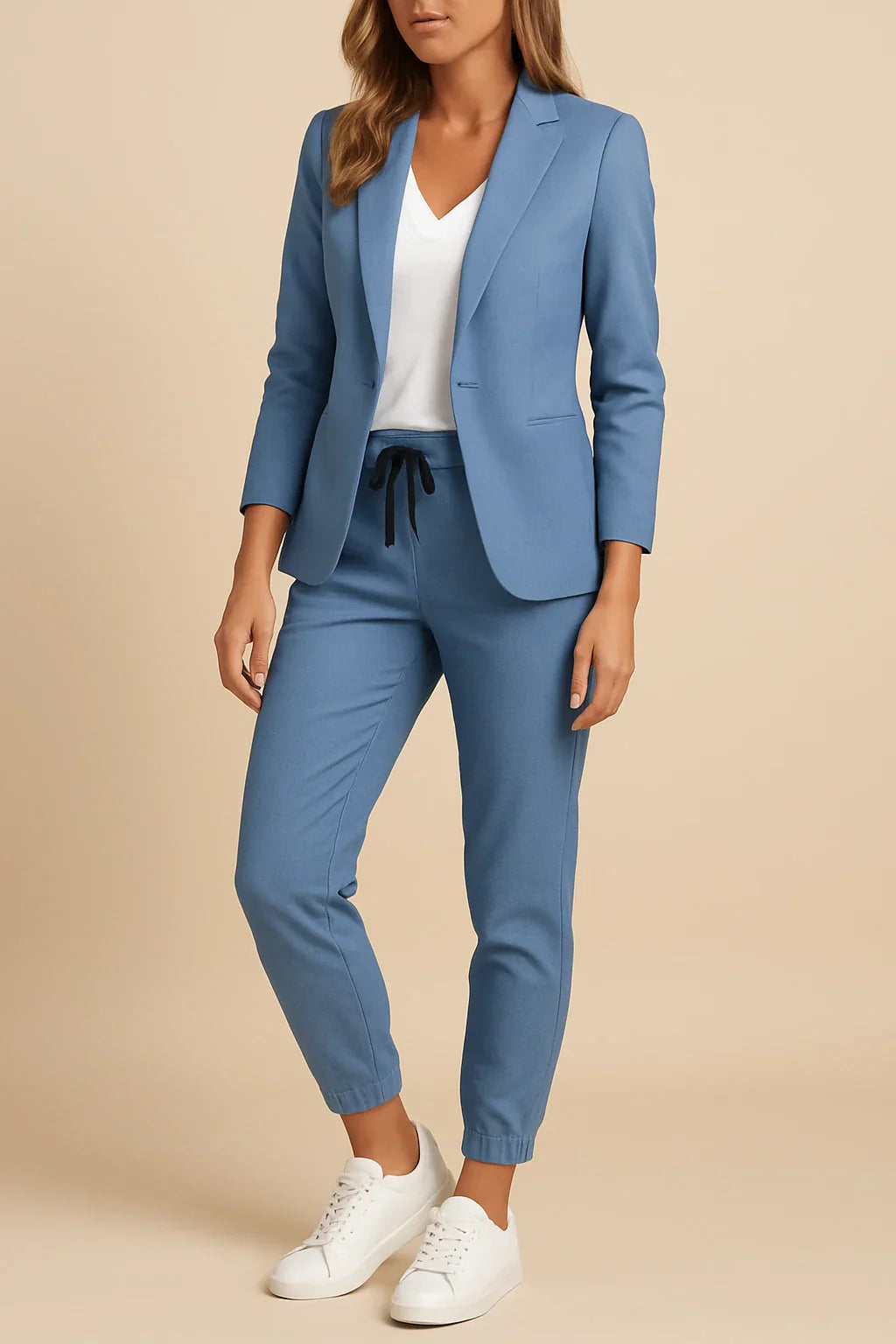 Women's Tailored Suit in Soft Fabric | Elegant Design for Professional and Formal Occasions