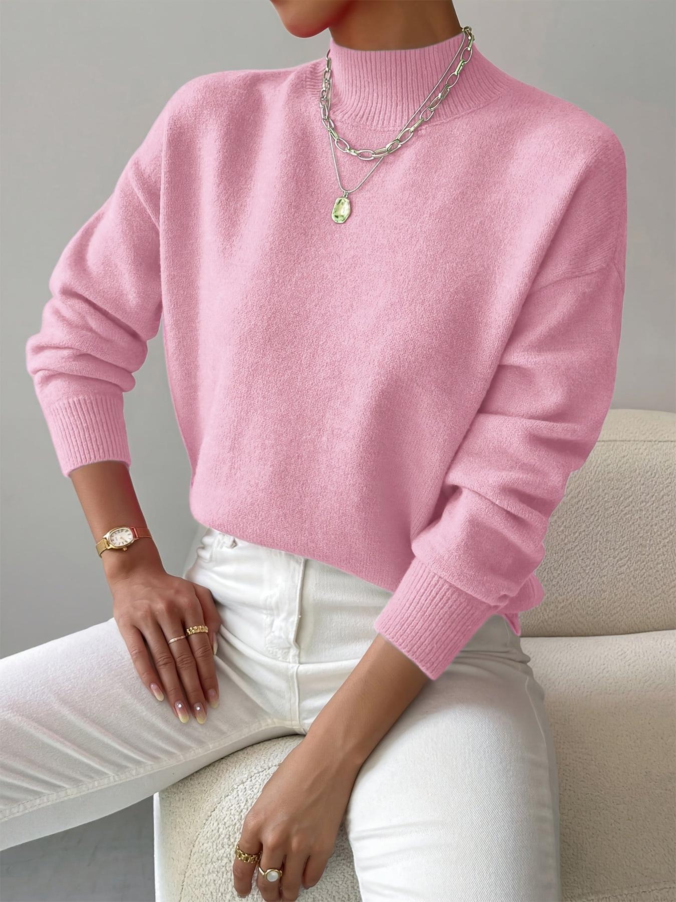 Elegant Women's Turtleneck Sweater in Soft Knit for Casual or Office Wear