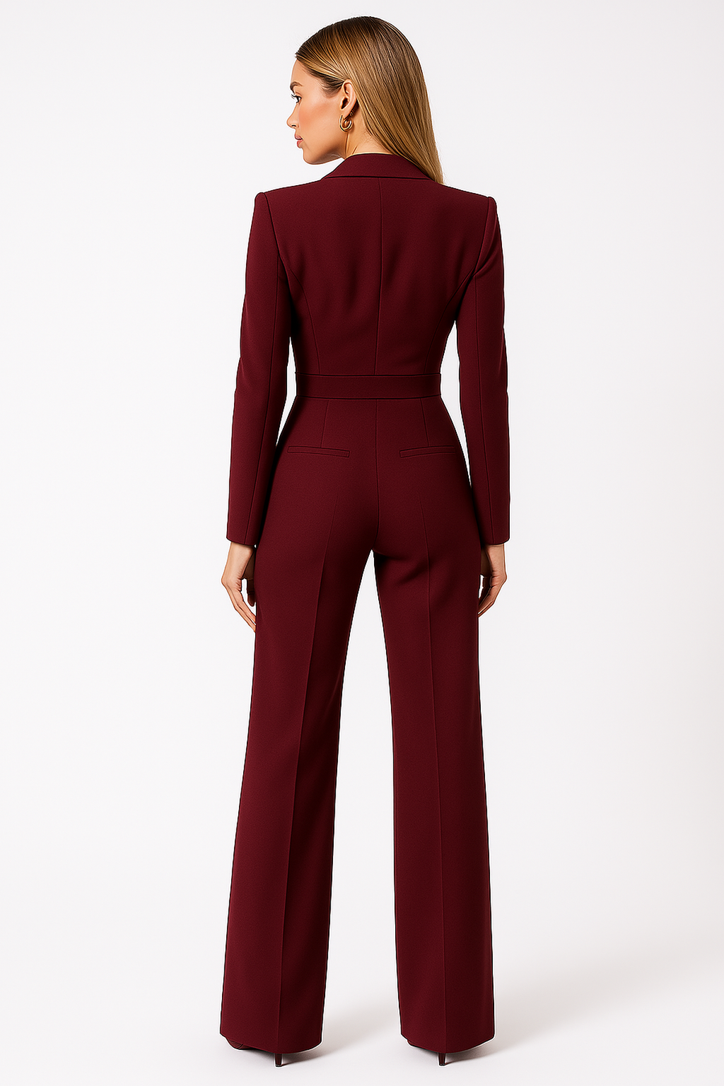 Elegant Wrap-Style Jumpsuit for Women | Lightweight Fabric | Versatile Outfit