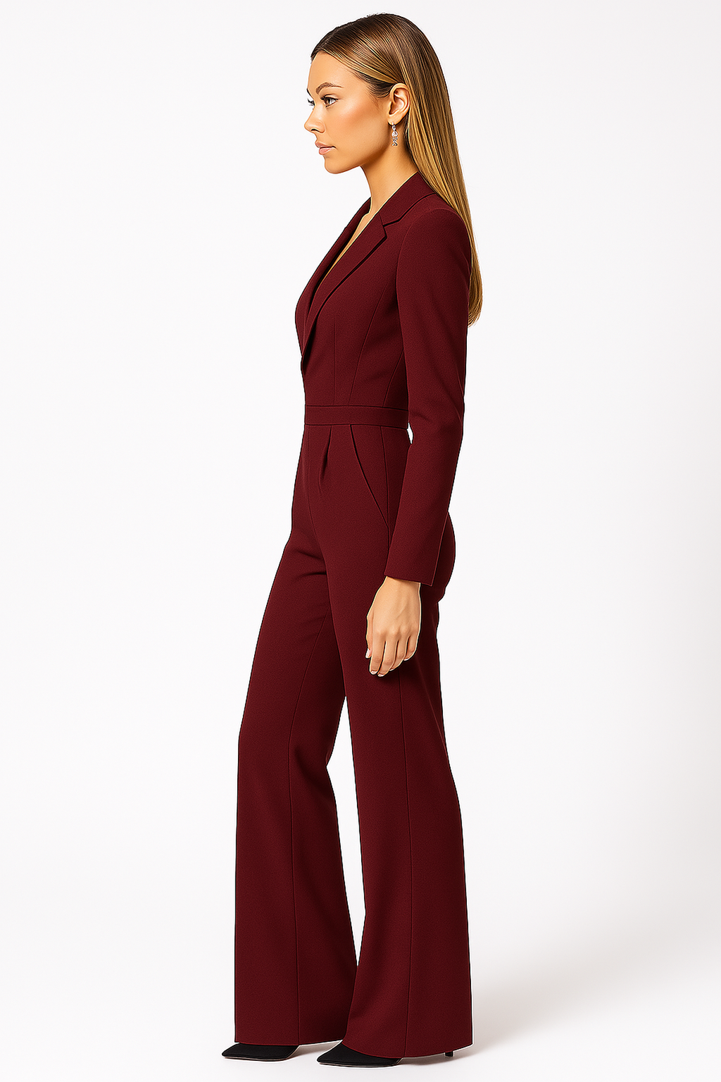 Elegant Wrap-Style Jumpsuit for Women | Lightweight Fabric | Versatile Outfit