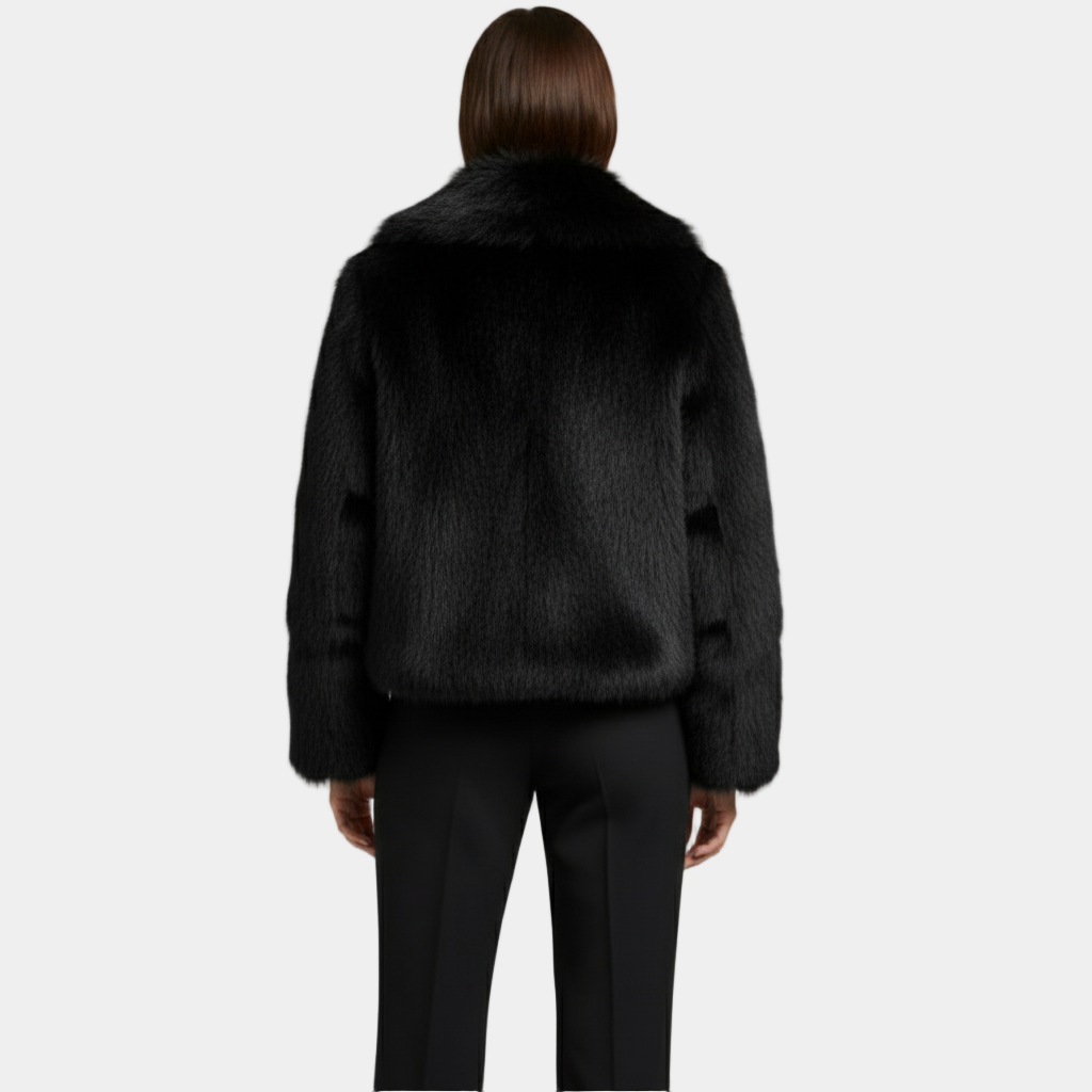 Faux Fur Winter Jacket for Women - Warm Chic Outerwear - Cozy Design for Cold Weather Fashion