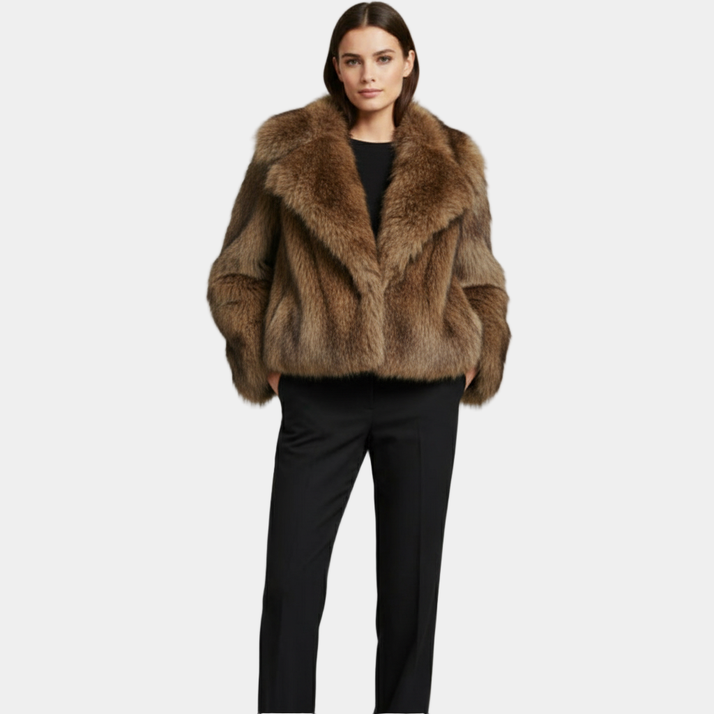 Faux Fur Winter Jacket for Women - Warm Chic Outerwear - Cozy Design for Cold Weather Fashion
