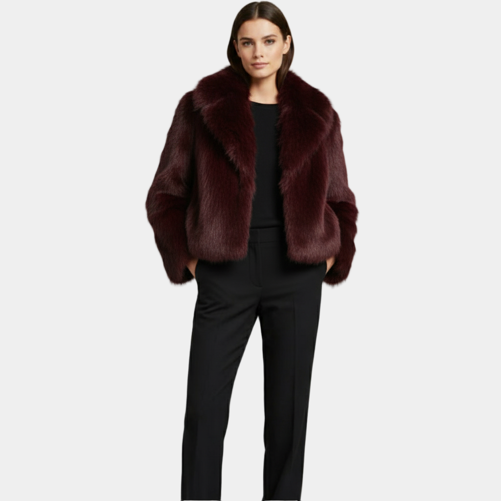 Faux Fur Winter Jacket for Women - Warm Chic Outerwear - Cozy Design for Cold Weather Fashion