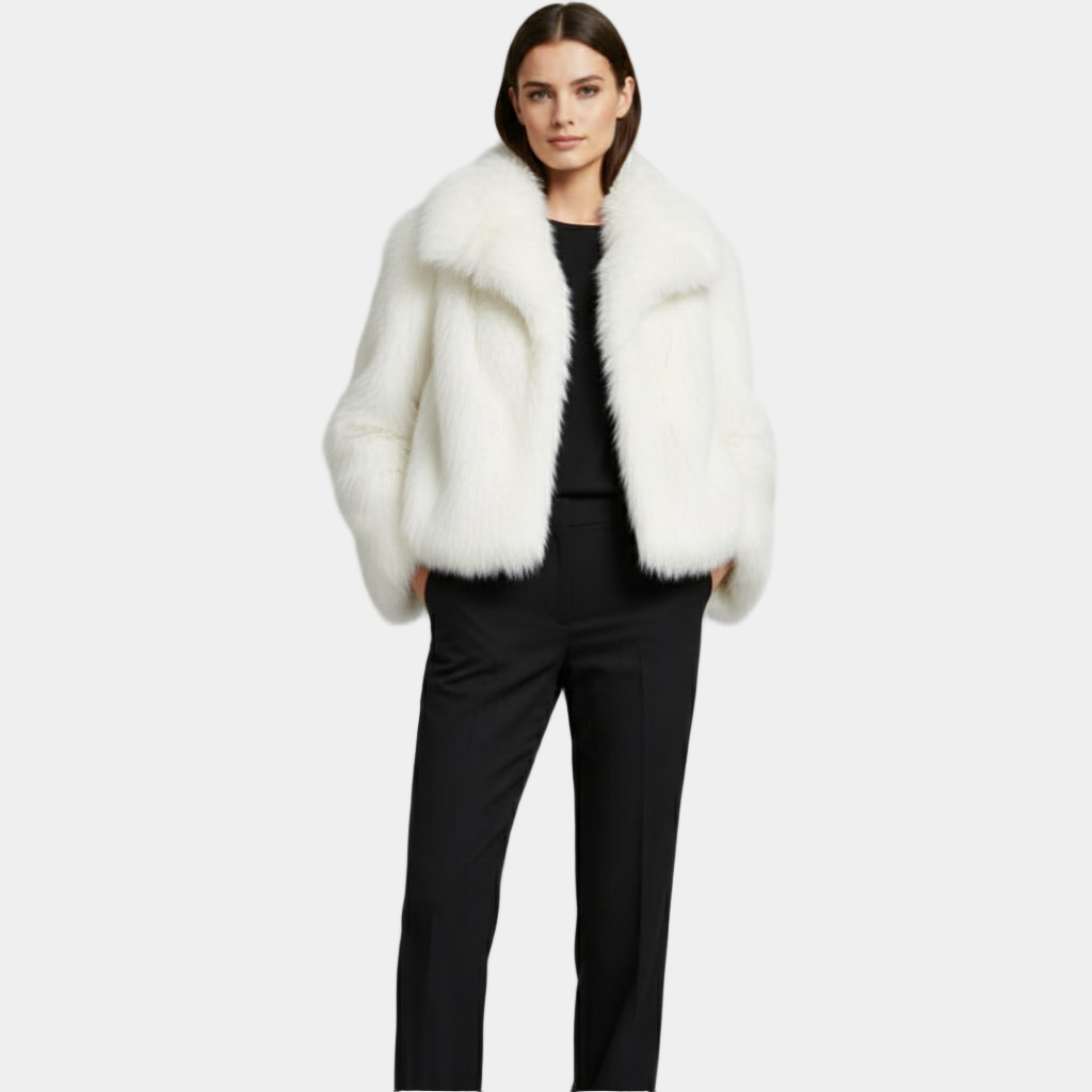 Faux Fur Winter Jacket for Women - Warm Chic Outerwear - Cozy Design for Cold Weather Fashion
