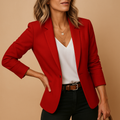 Fitted Women's Blazer in Soft Fabric for Office and Casual Wear