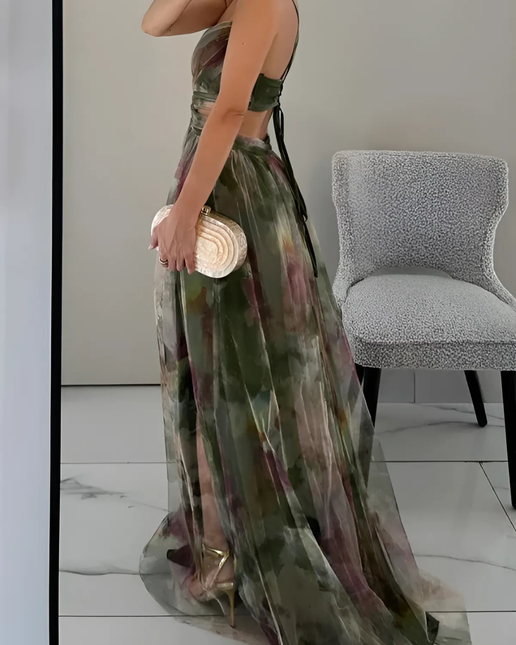 Floral Maxi Dress for Women | Spaghetti Straps | Elegant Summer Wear