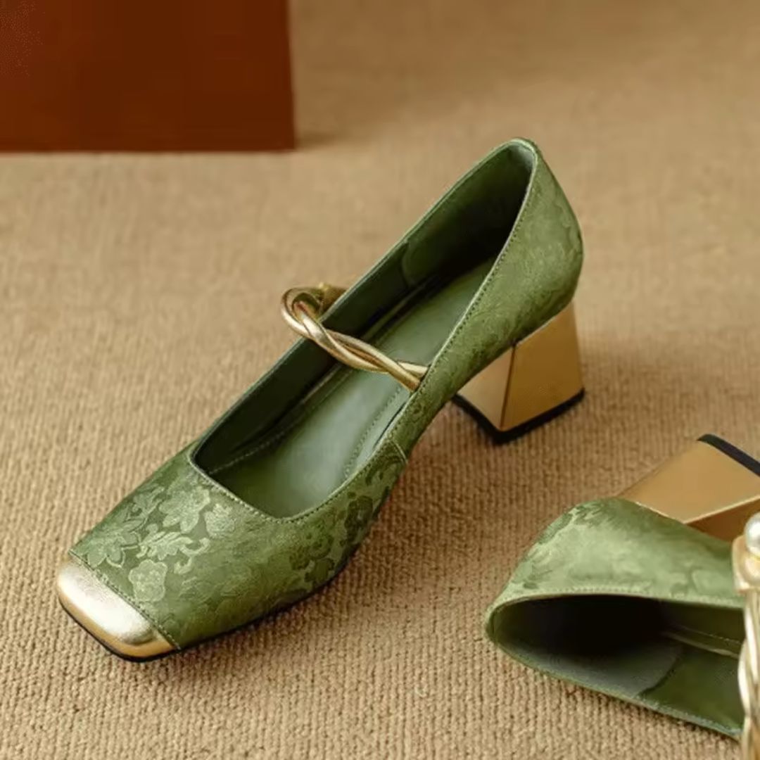 Gold Stiletto Heels for Women | Elegant Design | Comfortable Fit for Formal Events and Parties