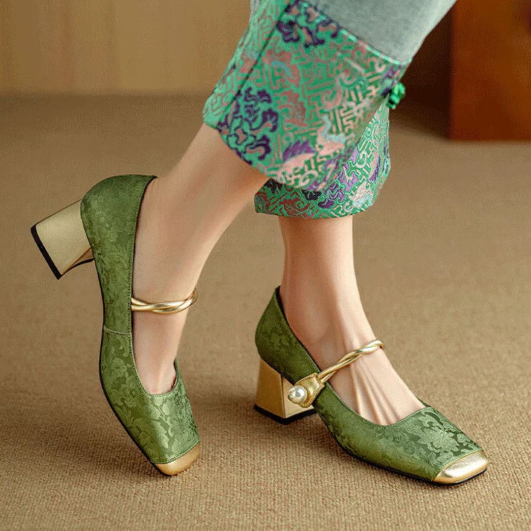 Gold Stiletto Heels for Women | Elegant Design | Comfortable Fit for Formal Events and Parties