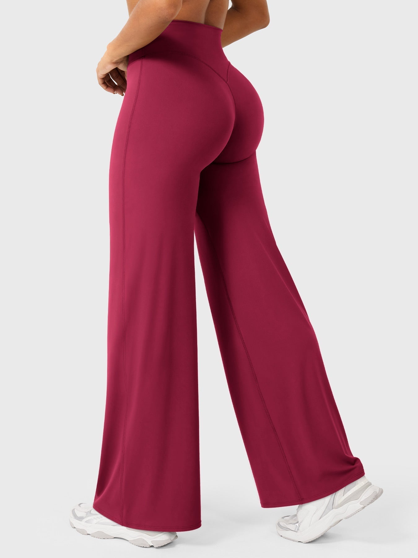 High Waist Flared Pants for Women | Lightweight Summer Fabric | Casual Chic Design | Ideal for Warm Weather Wear