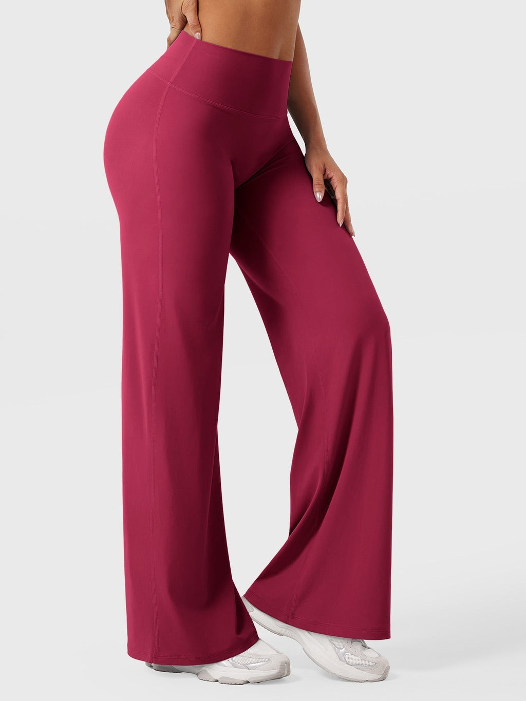 High Waist Flared Pants for Women | Lightweight Summer Fabric | Casual Chic Design | Ideal for Warm Weather Wear