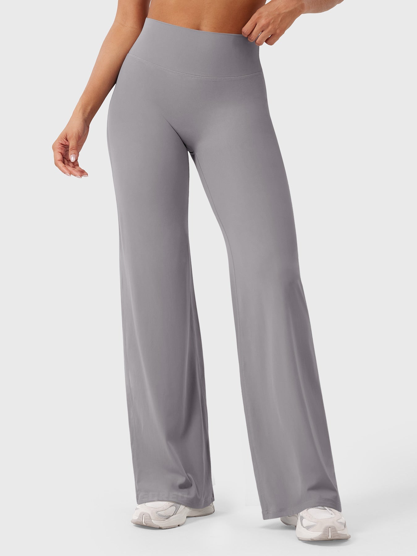High Waist Flared Pants for Women | Lightweight Summer Fabric | Casual Chic Design | Ideal for Warm Weather Wear