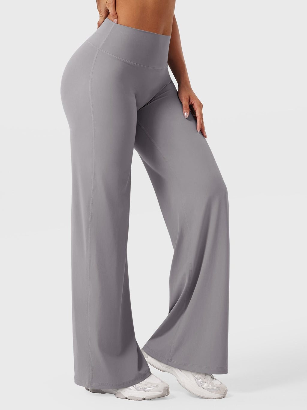 High Waist Flared Pants for Women | Lightweight Summer Fabric | Casual Chic Design | Ideal for Warm Weather Wear