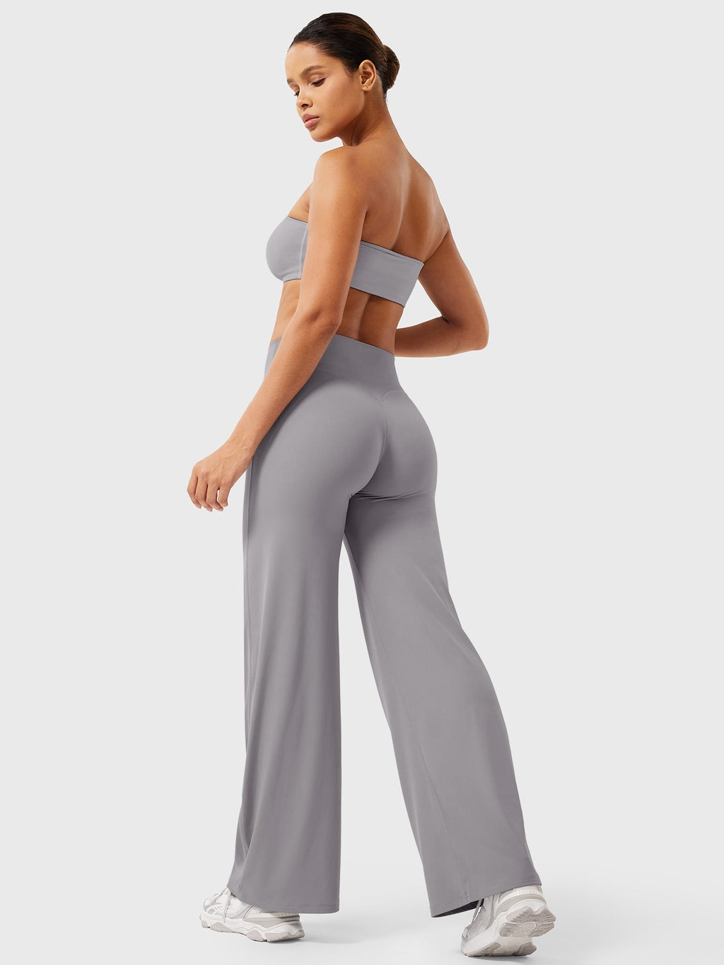 High Waist Flared Pants for Women | Lightweight Summer Fabric | Casual Chic Design | Ideal for Warm Weather Wear