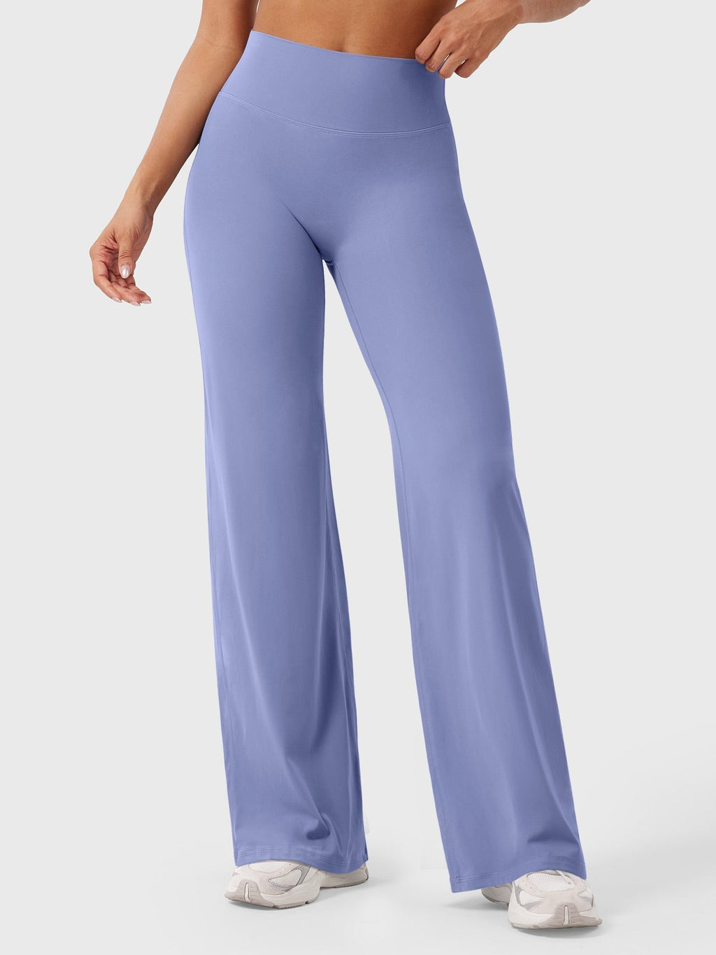High Waist Flared Pants for Women | Lightweight Summer Fabric | Casual Chic Design | Ideal for Warm Weather Wear