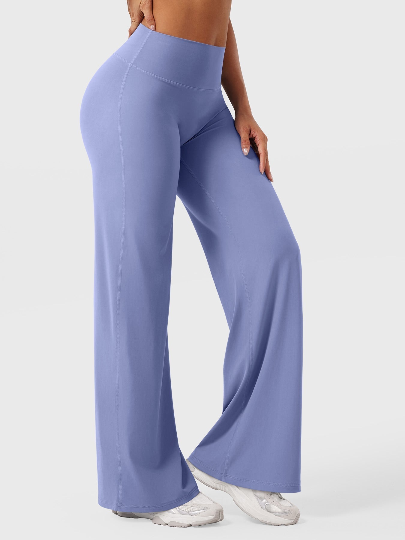 High Waist Flared Pants for Women | Lightweight Summer Fabric | Casual Chic Design | Ideal for Warm Weather Wear