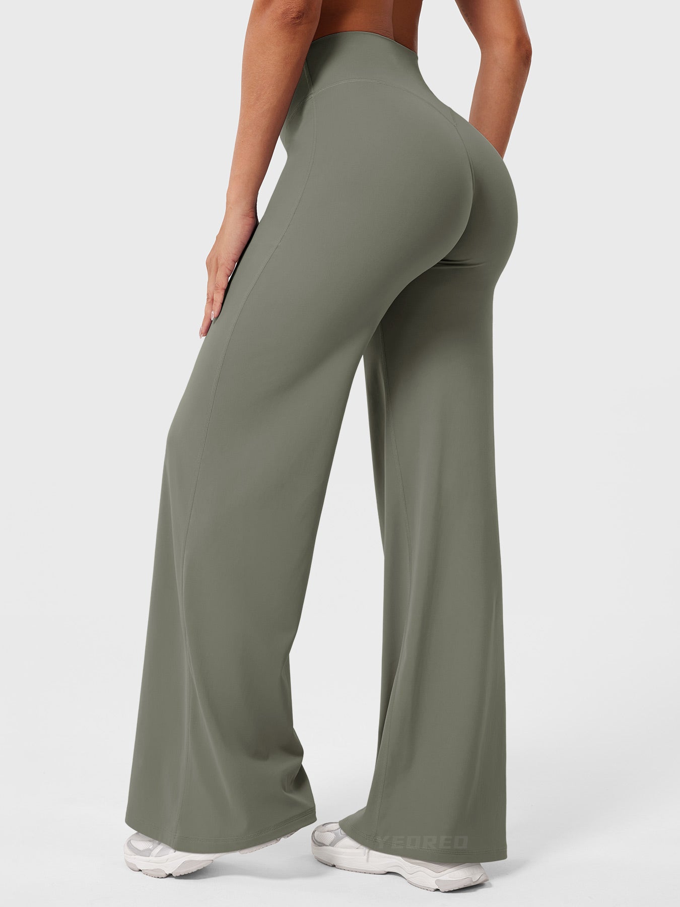 High Waist Flared Pants for Women | Lightweight Summer Fabric | Casual Chic Design | Ideal for Warm Weather Wear