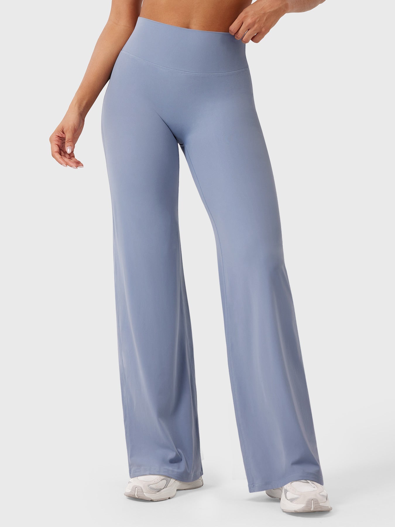High Waist Flared Pants for Women | Lightweight Summer Fabric | Casual Chic Design | Ideal for Warm Weather Wear