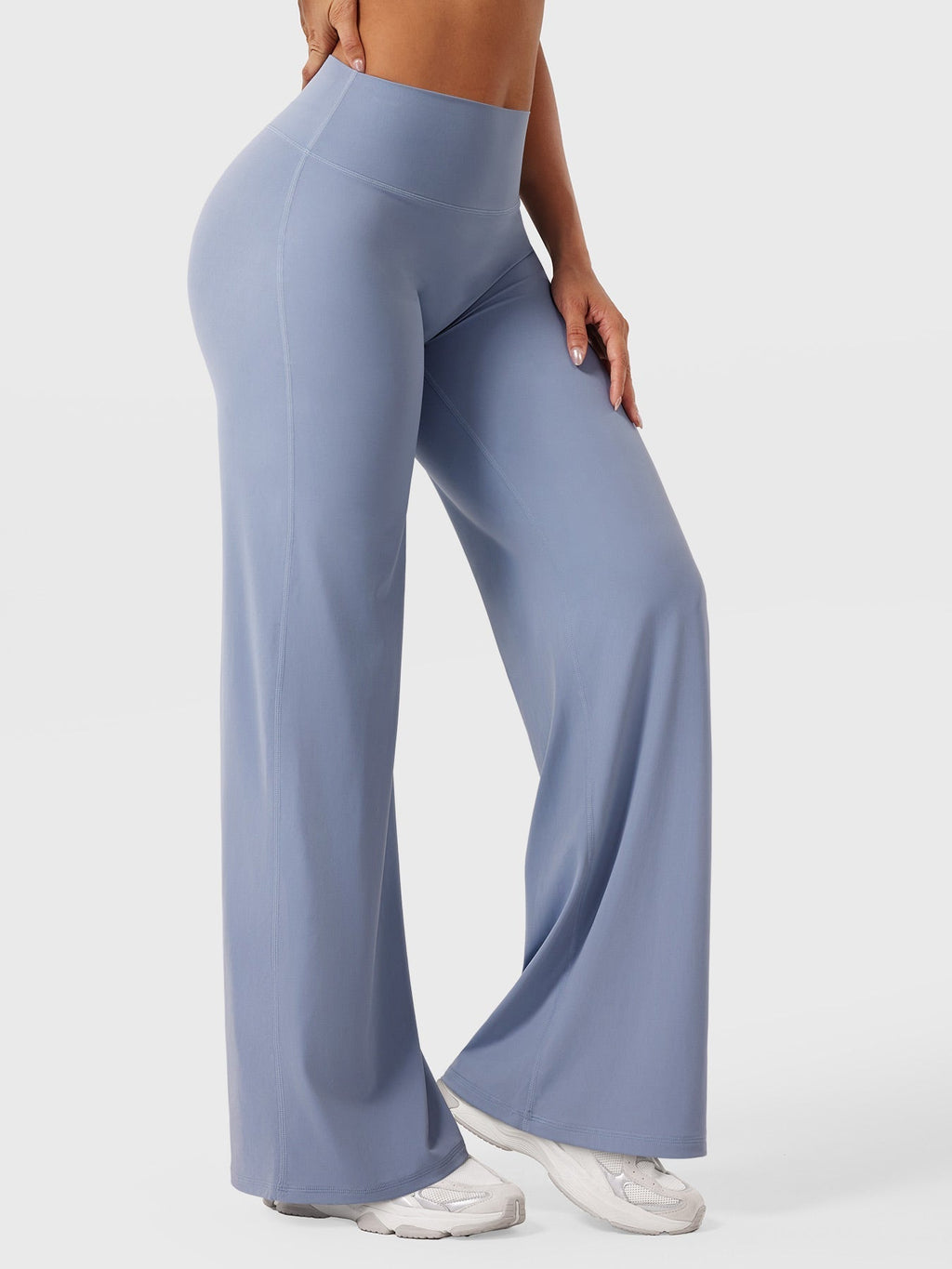 High Waist Flared Pants for Women | Lightweight Summer Fabric | Casual Chic Design | Ideal for Warm Weather Wear