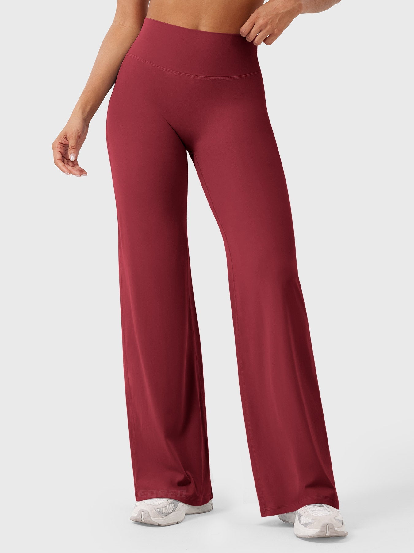 High Waist Flared Pants for Women | Lightweight Summer Fabric | Casual Chic Design | Ideal for Warm Weather Wear