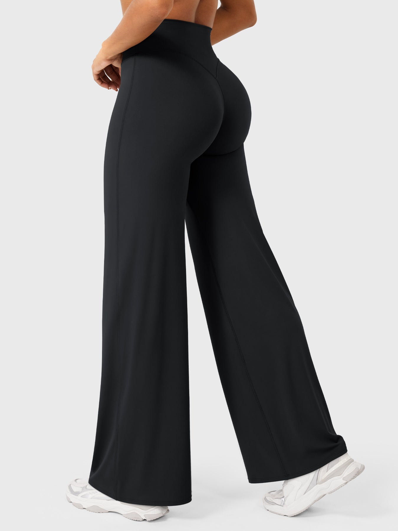 High Waist Flared Pants for Women | Lightweight Summer Fabric | Casual Chic Design | Ideal for Warm Weather Wear