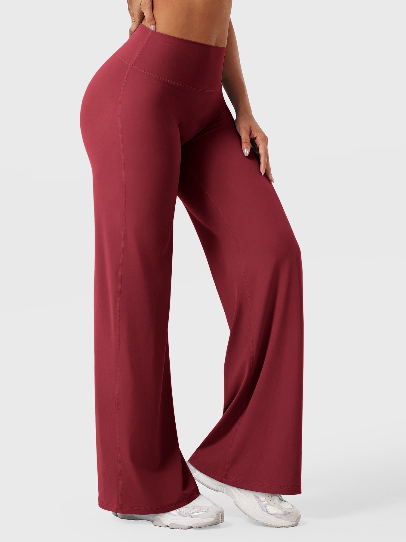 High Waist Flared Pants for Women | Lightweight Summer Fabric | Casual Chic Design | Ideal for Warm Weather Wear