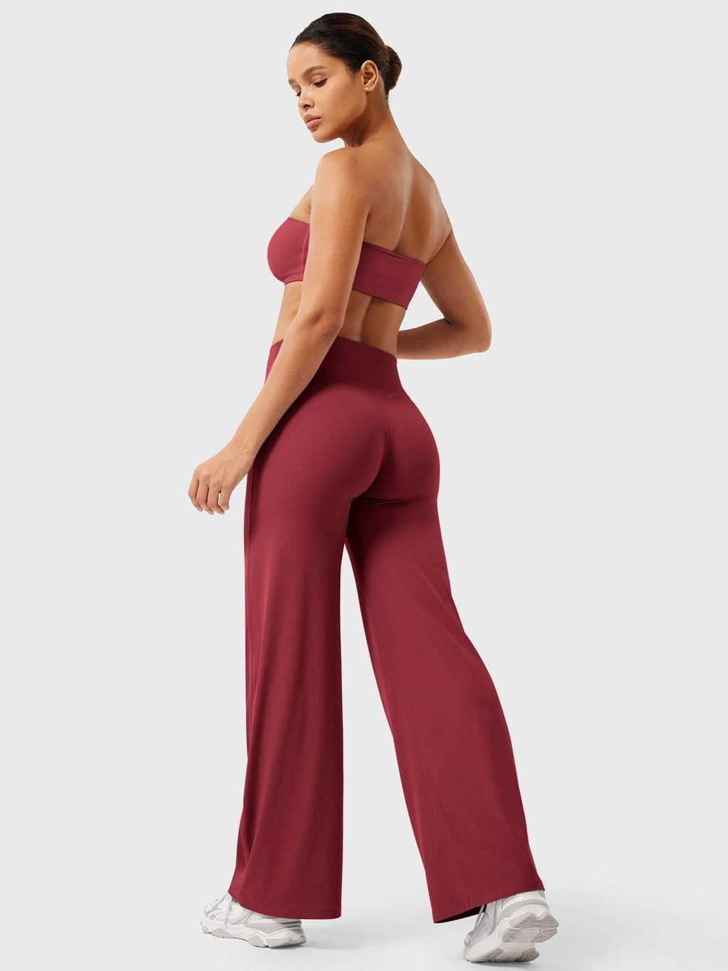 High Waist Flared Pants for Women | Lightweight Summer Fabric | Casual Chic Design | Ideal for Warm Weather Wear